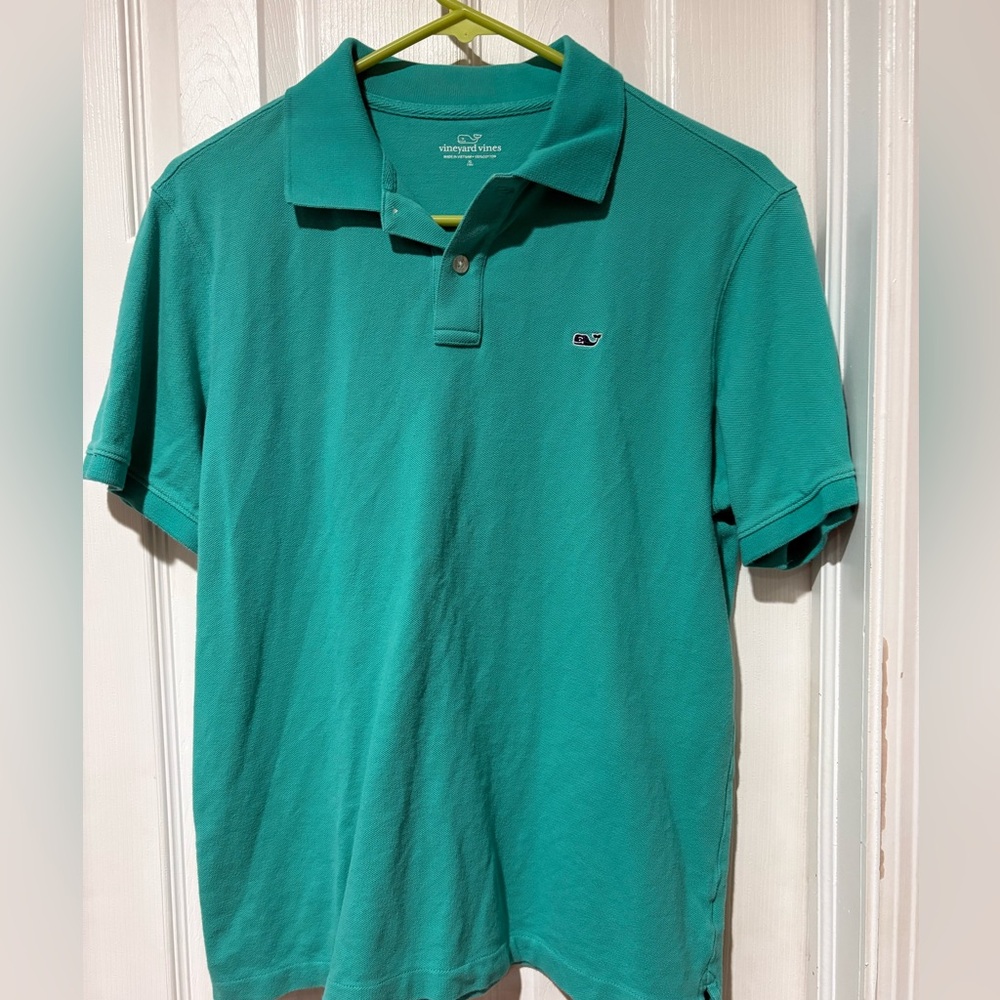 Vineyard Vines Green Polo Shirt Classic Design XL
